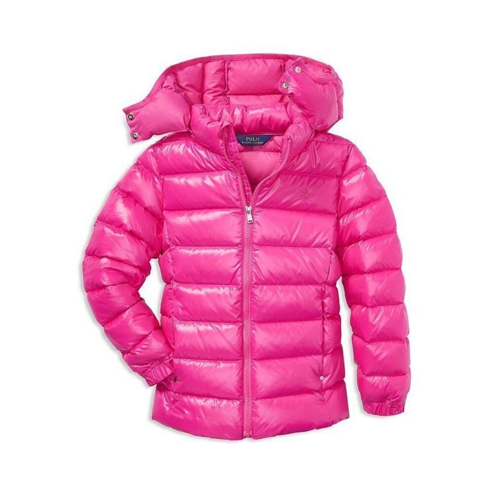 Polo Ralph Lauren Girl’s 4T Pink Duck Down Blend Puffer Jacket